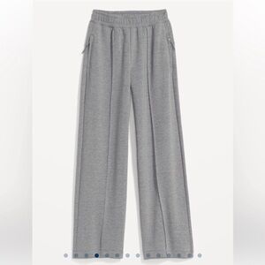 Old Navy XXL Gray Dynamic Fleece Wide Legged Trouser Pants